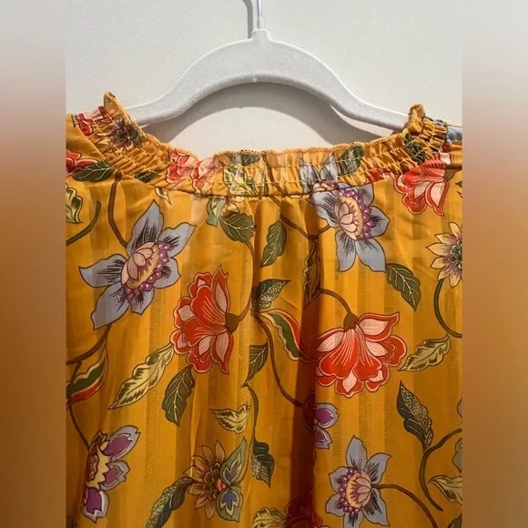 NWT Nanette Lepore Floral Long Sleeve Blouse - Picture 11 of 12